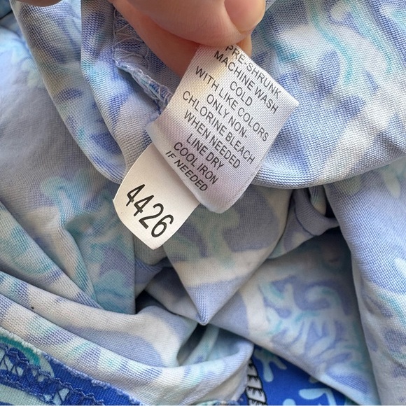 Lulu B Plus 1X Blue Summer Coral Knotical Print Sleeveless Summer Dress Beachy - Picture 7 of 8